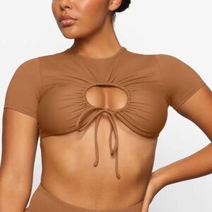 SKIMS Tan Bikini Top